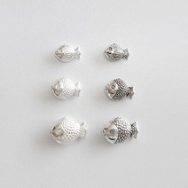실버925 물고기 3size 악세사리 은 참 팔찌제작 염주 만들기 DIY 재료 악세사리부자재