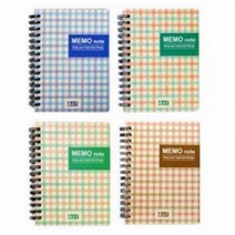 알파 사각스프링수첩 좌철 75매 색상랜덤발송노트 수첩 연습장 줄노트 무지노트 공책, 본상품