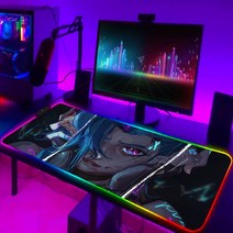 게이밍 의자리그 오브 레전드 컴퓨터 매트 RGB 마우스 게임 패드 Pc 액세서리 게이머 키보드 애니메이션, 04 HC006618_08 350x900x3mm