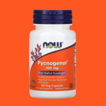 나우푸드 피크노제놀 프랑스 해송 추출물 100mg 베지캡슐 60정