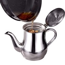 스텐레스 거름망 오일포트 기름정제기 기름찌꺼기 보관용기, 32oz