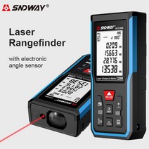 SNDWAY 충전식 레이저거리측정기 줄자 디지털각도계, M50A(50미터)
