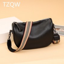 TZQW 흠광지성 리얼 가죽 여성 가방 숄더 크로스백 백스 소프트백