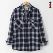 [후앙스] 크리스챤 오버핏 믹스드 타탄 체크 남방 CKST3870
