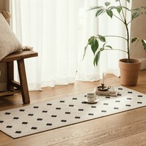 다이아 프렌치감성 모던 타일 러너 침실 러그 80x200cm