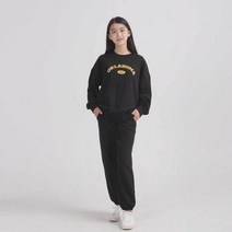 크로젬 주니어 여아용 2단쮸리 오클라호마 오버핏 트레이닝 세트 CRZSTJ 122 실내복 홈웨어 트레이닝복