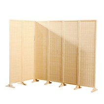라탄 짜임 원목 파티션 인테리어 가벽 만들기, 150X50cm(4단)