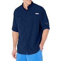 컬럼비아 남성용 PFG 타미아미 II UPF 40 긴팔 낚시 셔츠 블랙 미디엄, X-Small, Carbon