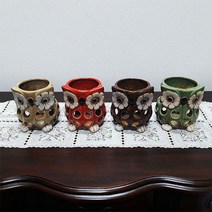 PGM*^몰부엉이캔들컵(17073) 캔들 홀더 들홀더 들컵 콘솔장식품 촛대 미니 인테리어소품**췤pgm, *^*옵션^레드