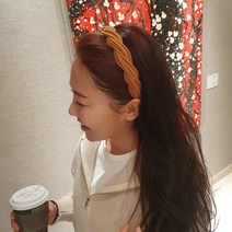 꾸안꾸 벨벳 셔리 헤어밴드 여신룩 머리띠