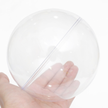 [오꿈] 플라스틱볼 투명구 장식캡슐 아크릴공, (원) 14cm 1set