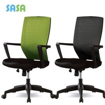 사사가구 모에2 메쉬 컴퓨터 사무용 의자, 블랙