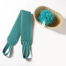 샤워 타올 클렌징 바디 거품 타월 때밀이 수건 목욕신기 택배 강력밀이 등판 먼지갑 때밀이 롱기 여자 안 귀여워남, 07 2세트【등밀이+목욕화】그린