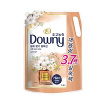 다우니 초고농축 섬유유연제 생화향기 보타니스 코튼퓨어 러브 대용량 리필 2.6L, 1개, 2L