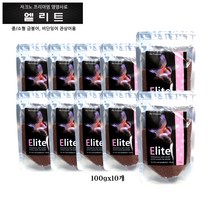 자크노 엘리트 S 100gx10개 중 소형 금붕어 비단 잉어 사료 관상어용