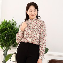 [로맨틱JK] 로즈 플라워 핑크 블라우스
