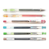 파일롯트 하이테크C HI-TEC-C 중성펜 0.5mm 낱색 / 3점 지지 방식 / 국민볼펜, 0.5mm 블랙 B
