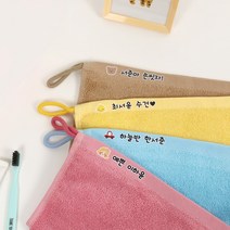 세맘스 어린이집 캐릭터 네임 고리 수건, 6.클라우드, 캐릭터 빨강 네임수건