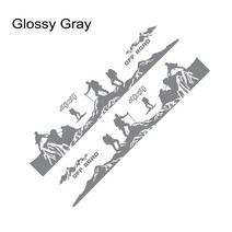 8PCS 자동차 차량용 도어 사이드 스티커 포드 레인저 랩터 F150 오프로드 4X4 클라이머 픽업 DIY 악세사리, 03 Glossy Gray