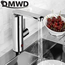 가스온수기 대용량전기온수기 전기온수기상향식 3000w 온도 디스플레이 인스턴트 온수기 주방 인스턴트 탱크리스 전기 수도꼭지 급속 냉온 탭 샤워, 물 은색 아래