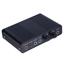 오디오인터페이스 변환 디제잉장비 방송용 음악믹싱 전문 usb 사운드 카드 6 채널 광학, 검은색