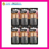 듀라셀 AA 알카라인 건전지 LR6 (1.5V), 2개입 6개