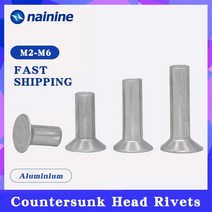 Gb537 M2 M2.5 M3 M4 M5 M6 접시 머리 리벳알루미늄 솔리드, 06 12mm_05 M5 (50pcs)