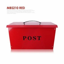 MDO9561 레드 스테인레스 우편함 주택 빌라 스텐 우체통 우편 (우편함/우체통/다세대우편함/주택우편함)