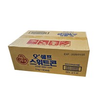 오뚜기 오쉐프 스위트콘3키로 대용량 업소용, 1박스, 3kg