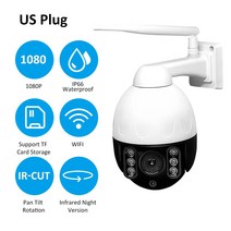 CACAGOO R-QJ256-HG20 HD 네트워크 돔 카메라 무선 WIFI 방수 야외 실내 집 전화 원격 미국의 규정을 모니터 인터컴, EU 플러그