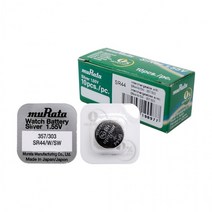 무라타 SR44(357/303)(1알) 시계건전지 1.55V, 상세페이지 참조