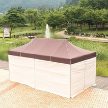 프리폼 프리미엄천막3x4.5 방수 대형 함마톤 알루미늄 접이식 캐노피천막, 1개, AL민자풀 3x4.5 청백청