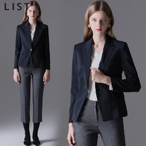 [리스트(LIST)] 심플 베이직 슬림핏 자켓 (택가격:228000원)