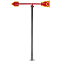 지지대 바람 야외 측량계 토목 깃발 말뚝 깃대 윈드삭, 150cm 반사