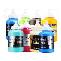 미술용 아크릴컬러물감 낱색 알파색채 500ml 1개, 918번 나프탈로 레드라이트