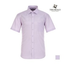 [TREMOLO] 도트 스트라이프 논 아이론 반팔 셔츠__TGBTSVM3431