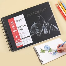 린디자인 드로잉북 스케치북 연습 노트 160g, A3 x 1개