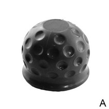 견인볼커버 견인볼 고리 캡 트레일러 견인장치 견인장치 볼 견인 견인 바 커버 후드 보호 액세서리 자동차 도구 산성 고무 범용 저항 알칼리, 검은색