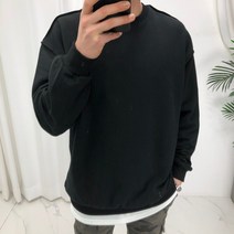 미꼬장 오버핏 쭈리 데끼 맨투맨티셔츠(4color) 맨투맨