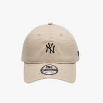 뉴에라 언스트럭쳐 MLB 뉴욕 양키스 워시드 볼캡 베이지 12836275, 없음