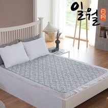 일월 체크그레이 전기매트 전기장판 워셔블 싱글 69743, 더블