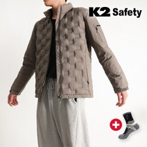 K2 슬림 패딩 자켓 브라운 남자 남성 경량 겨울자켓 + V존특허 양말
