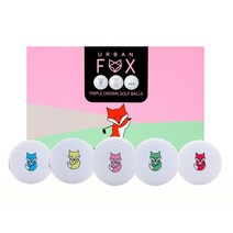 어반폭스 트리플 퍼팅 라인 3피스 캐릭터 골프공 15알, FREE, FREE