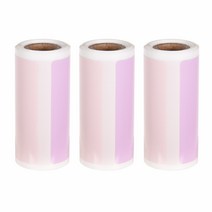 아이베시 접착식 라벨 스티커 프린터 라벨지 핑크 50*30mm, 3롤