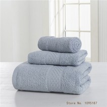 수건 세트- Bathtowel Washtowel Handtowel 면 100% 테리 천 3피스 목욕 타올 handtowel cerchief gift towl sets, [01] See below for size descri, [04] light grey