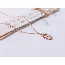 14k 18k 핑크골드 샹달 목걸이