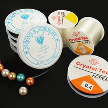 우레탄 실리콘줄 팔찌줄 팔찌끈, 우레탄줄_大투명-0.7mm(1롤)