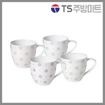 [한국도자기] 마카롱 엘 머그컵세트 4p, 마카롱 엘머그 세트