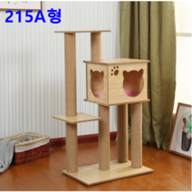 고양이 장남감 캣타워 원목 스크래쳐 운동기구 기둥형 수공제작 먼지방지, 1