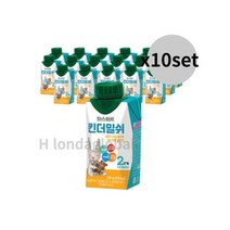 파스퇴르 킨더밀쉬 액상 분유 2단계 200ml 18개입 x10